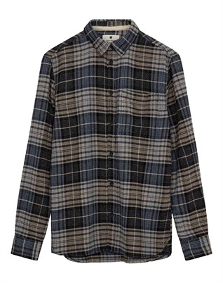 AKKonrad Structure Skjorte - Blue Indigo